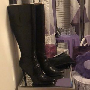 Black long boots